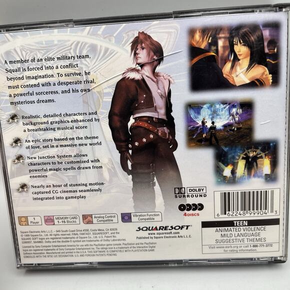 Final Fantasy Viii - Sony PlayStation 1 - Black Label - Complete - Tested! - Picture 3 of 14
